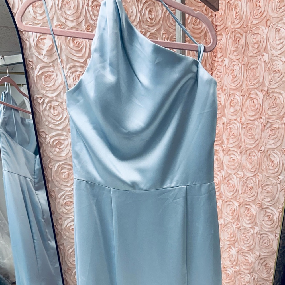 Amsale Light Blue Gown